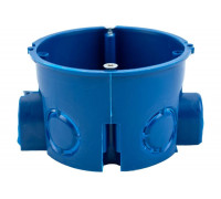 Установочная коробка IEK С3 D=68x45мм для твердых стен, с саморезами и стыковочными узлами UKT10-068-045-000-A-S-UO