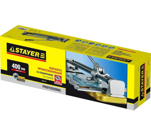 Плиткорез на подшипниках усиленная платформа, 400 мм STAYER Professional 3318-40 Плиткорез на подшипниках усиленная платформа, 400 мм STAYER Professional 3318-40