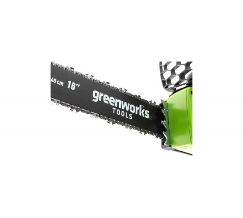 Цепная аккумуляторная пила GreenWorks GD40CS40K6 20077UF Цепная аккумуляторная пила GreenWorks GD40CS40K6 20077UF