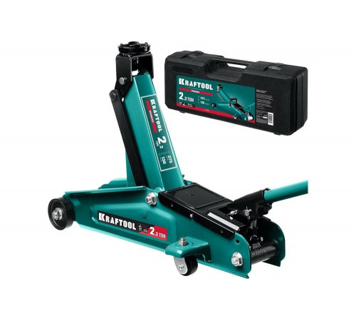 KRAFTOOL 2.2 т, 130-375 мм, с увеличенным подъемом, в кейсе, подкатной домкрат 43452-2-K KRAFTOOL 2.2 т, 130-375 мм, с увеличенным подъемом, в кейсе, подкатной домкрат 43452-2-K