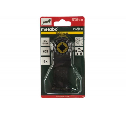 Пилки для лобзика METABO 32х45мм Starlock (626951000) 5шт Пилки для лобзика METABO 32х45мм Starlock (626951000) 5шт