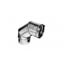Колено Ferrum 0.8 мм, 90 гр, ф 160 мм f2422