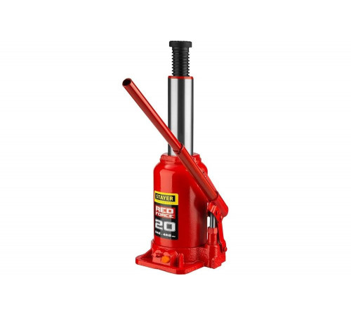 STAYER 20 т, 242-452 мм, домкрат бутылочный гидравлический RED FORCE 43160-20_z01 Professional STAYER 20 т, 242-452 мм, домкрат бутылочный гидравлический RED FORCE 43160-20_z01 Professional