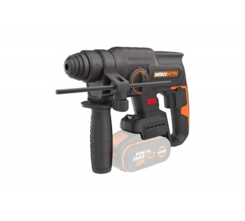 Мощный перфоратор WORX WX381.9 с безщеточным двигателем и аккумулятором Мощный перфоратор WORX WX381.9 с безщеточным двигателем и аккумулятором