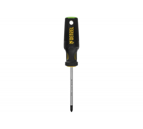Отвертка Denzel PZ2x100 мм, S2, трехкомпонентная рукоятка 122077