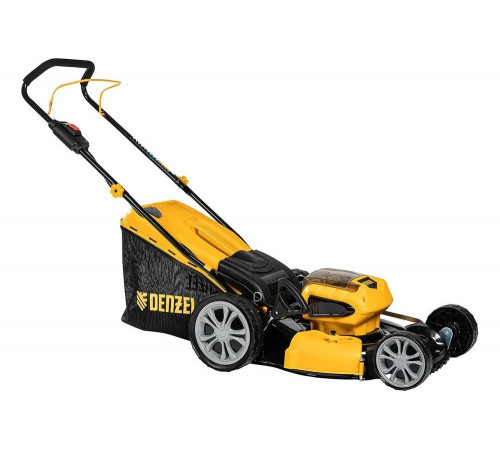 Аккумуляторная бесщеточная газонокосилка Denzel RLM450-36 Li-ion, 36 В, 4 Ач 58910 Аккумуляторная бесщеточная газонокосилка Denzel RLM450-36 Li-ion, 36 В, 4 Ач 58910