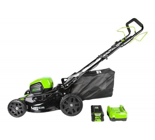 Самоходная аккумуляторная газонокосилка GreenWorks GD80LM46SPK4 80V 2501007UB Самоходная аккумуляторная газонокосилка GreenWorks GD80LM46SPK4 80V 2501007UB