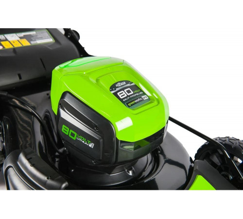 Самоходная аккумуляторная газонокосилка GreenWorks GD80LM46SPK4 80V 2501007UB Самоходная аккумуляторная газонокосилка GreenWorks GD80LM46SPK4 80V 2501007UB