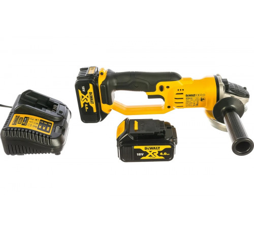 Угловая аккумуляторная шлифмашина DEWALT DCG 412 M2