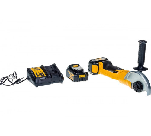Угловая аккумуляторная шлифмашина DEWALT DCG 412 M2