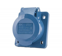 Кабельная розетка IEK, скрытая, 16А, 2Р+E, IР44, 250В, 413, ИЭК PSR41-016-3