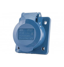 Кабельная розетка IEK, скрытая, 16А, 2Р+E, IР44, 250В, 413, ИЭК PSR41-016-3