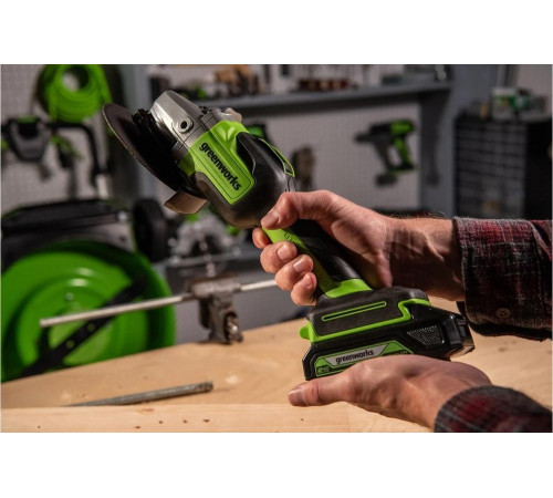 Аккумуляторная угловая шлифовальная машина Greenworks GD24AG 3200207