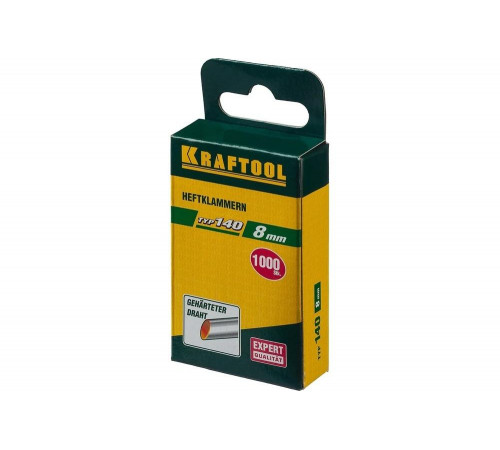 KRAFTOOL скобы тип 140, 8 мм, скобы супертвердые 31680-08