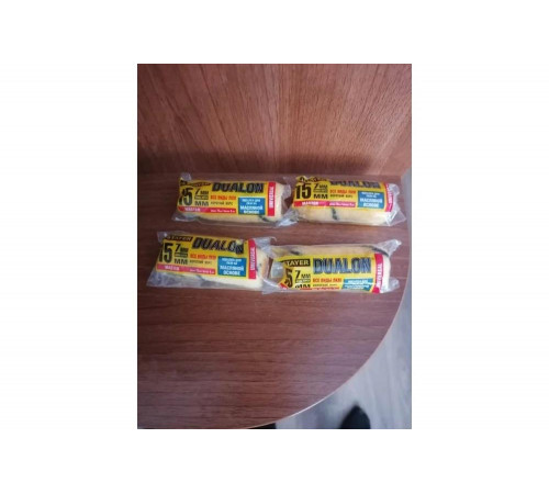 STAYER 70 мм, Ø15 мм, полиакрил, мини-ролик сменный DUALON 05812-07 STAYER 70 мм, Ø15 мм, полиакрил, мини-ролик сменный DUALON 05812-07