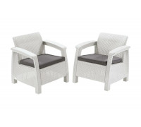 Комплект кресел Keter Corfu duo set 2 шт., белый 223197