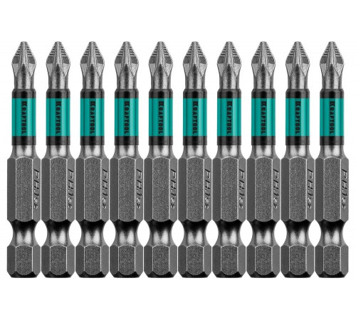 KRAFTOOL PZ1, 50 мм, 10 шт., Cr-Mo сталь, набор бит Optimum Line 26124-1-50-10