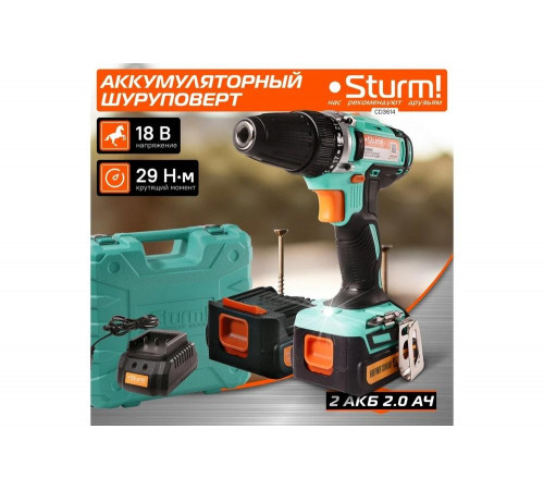 Аккумуляторная дрель-шуруповерт Sturm CD3614 Аккумуляторная дрель-шуруповерт Sturm CD3614
