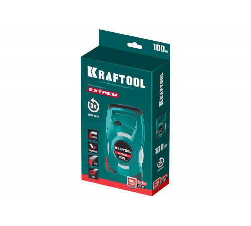 Геодезическая стальная мерная лента KRAFTOOL Extrem 100 м 34185-100