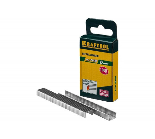 KRAFTOOL скобы тип 140, 6 мм, скобы супертвердые 31680-06 KRAFTOOL скобы тип 140, 6 мм, скобы супертвердые 31680-06
