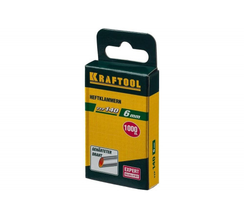 KRAFTOOL скобы тип 140, 6 мм, скобы супертвердые 31680-06 KRAFTOOL скобы тип 140, 6 мм, скобы супертвердые 31680-06