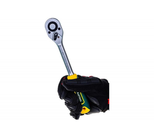 KRAFTOOL 1/2", 72 зубца, Cr-V сталь, трещотка для торцовых головок 27791-1/2_z02