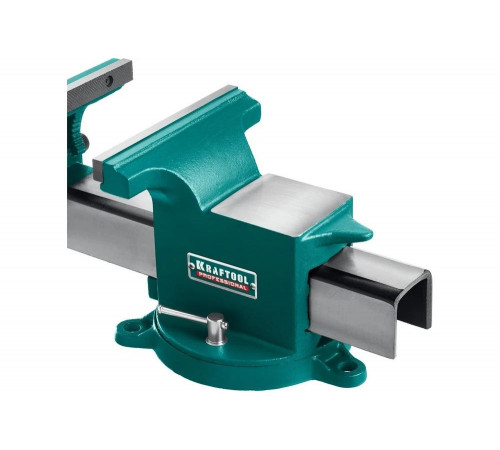 KRAFTOOL 100 мм, стальные слесарные тиски STEEL 32701-100 KRAFTOOL 100 мм, стальные слесарные тиски STEEL 32701-100