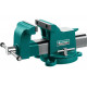 KRAFTOOL 100 мм, стальные слесарные тиски STEEL 32701-100