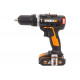 Бесщеточная аккумуляторная ударная дрель-шуруповерт WORX WX367