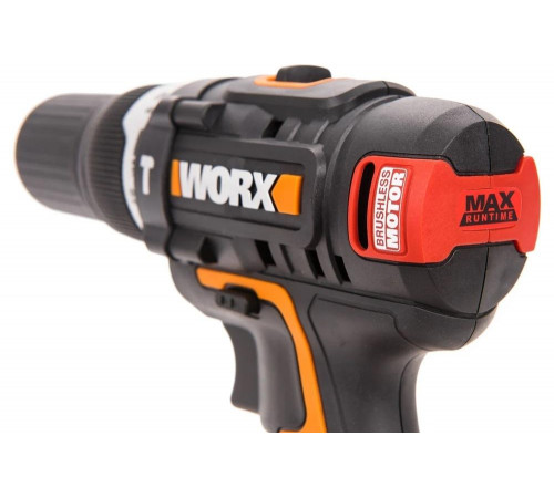 Бесщеточная аккумуляторная ударная дрель-шуруповерт WORX WX367