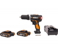 Бесщеточная аккумуляторная ударная дрель-шуруповерт WORX WX367