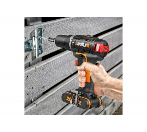 Бесщеточная аккумуляторная ударная дрель-шуруповерт WORX WX367