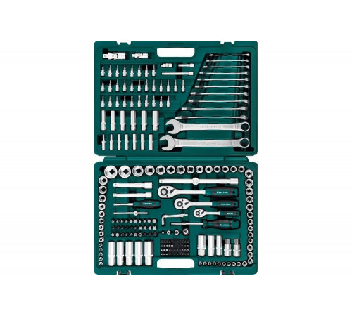 Универсальный набор инструмента KRAFTOOL X drive 216 предм. (1/2"+3/8"+1/4") 27888-H216