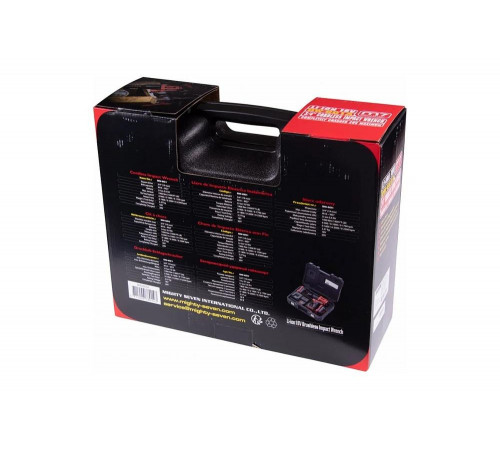 Гайковерт аккумуляторный ударный 3/4", 1900 Нм, 18 В, 4 предмета, кейс MIGHTY SEVEN DW-601A Гайковерт аккумуляторный ударный 3/4", 1900 Нм, 18 В, 4 предмета, кейс MIGHTY SEVEN DW-601A