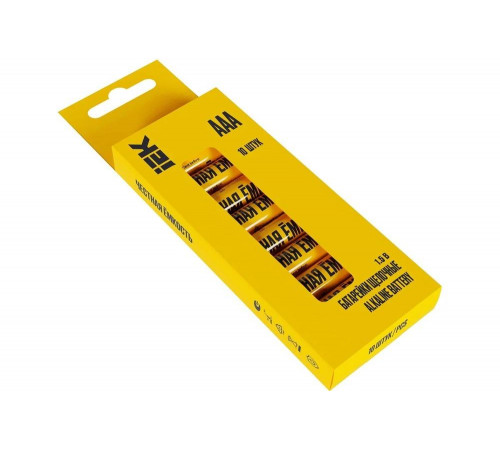 Щелочная батарейка IEK alkaline lr03/aaa (10шт/бокс) ABT-LR03-OP-B10 Щелочная батарейка IEK alkaline lr03/aaa (10шт/бокс) ABT-LR03-OP-B10