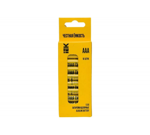 Щелочная батарейка IEK alkaline lr03/aaa (10шт/бокс) ABT-LR03-OP-B10 Щелочная батарейка IEK alkaline lr03/aaa (10шт/бокс) ABT-LR03-OP-B10