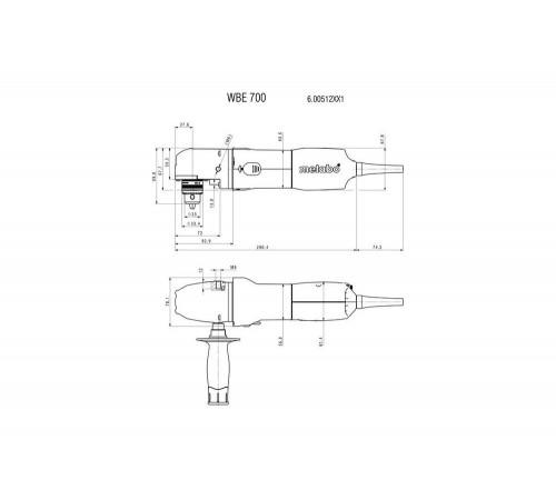 Угловая дрель METABO WBE 700 (600512000)