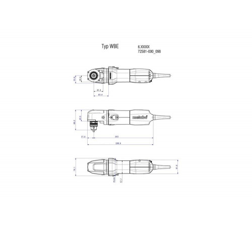 Угловая дрель METABO WBE 700 (600512000)