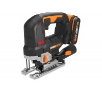 Аккумуляторный бесщеточный лобзик WORX 20 В, 2.5 Ачх1, ЗУ 2 А, кейс WORX WX542