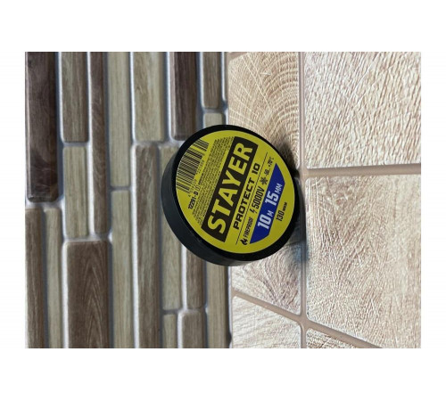 STAYER 10м х 15 мм, черная, Protect-10 изолента ПВХ 12291-D_z01 Professional STAYER 10м х 15 мм, черная, Protect-10 изолента ПВХ 12291-D_z01 Professional