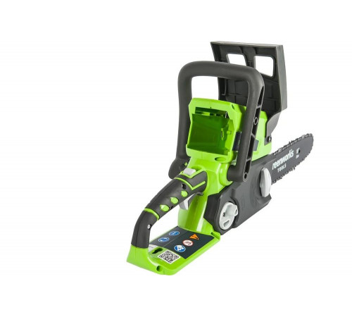 Цепная пила аккумуляторная GreenWorks G24CS25K2, 24V, 25см, c 1хАКБ 4 А.ч и ЗУ 2000007VB