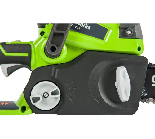 Цепная пила аккумуляторная GreenWorks G24CS25K2, 24V, 25см, c 1хАКБ 4 А.ч и ЗУ 2000007VB