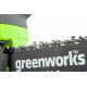 Цепная пила аккумуляторная GreenWorks G24CS25K2, 24V, 25см, c 1хАКБ 4 А.ч и ЗУ 2000007VB