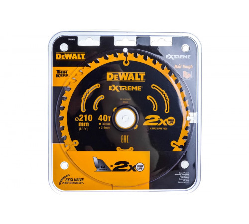 Диск пильный EXTREME (210x30 мм; 40T) DEWALT DT20433-QZ