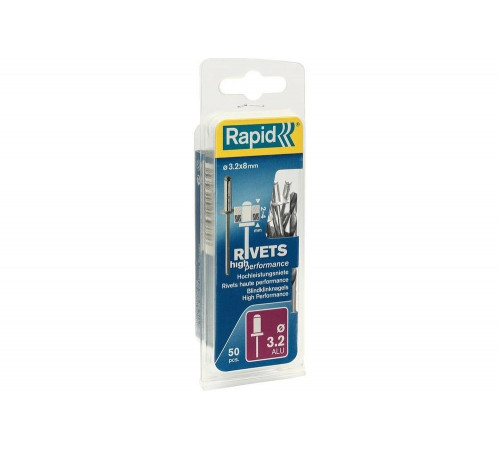 RAPID 3.2 х 8 мм, 50 шт., заклепки из алюминия 5000383 RAPID 3.2 х 8 мм, 50 шт., заклепки из алюминия 5000383