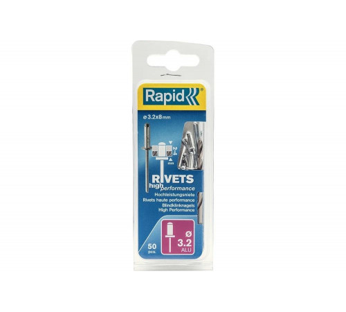 RAPID 3.2 х 8 мм, 50 шт., заклепки из алюминия 5000383 RAPID 3.2 х 8 мм, 50 шт., заклепки из алюминия 5000383