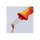 Нож для кабеля KNIPEX VDE, 190 мм, диэлектрический, 2К ручка, KN-9852SB