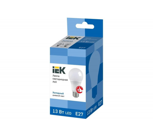 IEK LLE-A60-13-230-65-E27: светодиодная лампа для энергоэффективного освещения IEK LLE-A60-13-230-65-E27: светодиодная лампа для энергоэффективного освещения