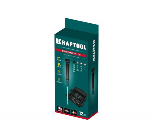 KRAFTOOL 12 шт, набор отверток для точных работ 25689 Pro KRAFTOOL 12 шт, набор отверток для точных работ 25689 Pro