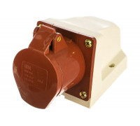 Розетка наружной установки IEK 16А 3P+Е 380В IP44 114 ИЭК PSR12-016-4